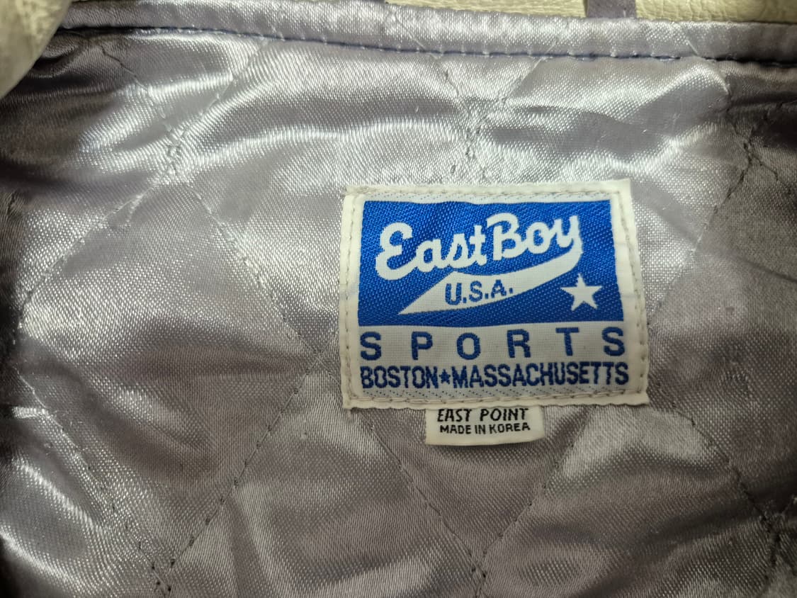 80's 이스트보이 소가죽 바시티 자켓 상품이미지5