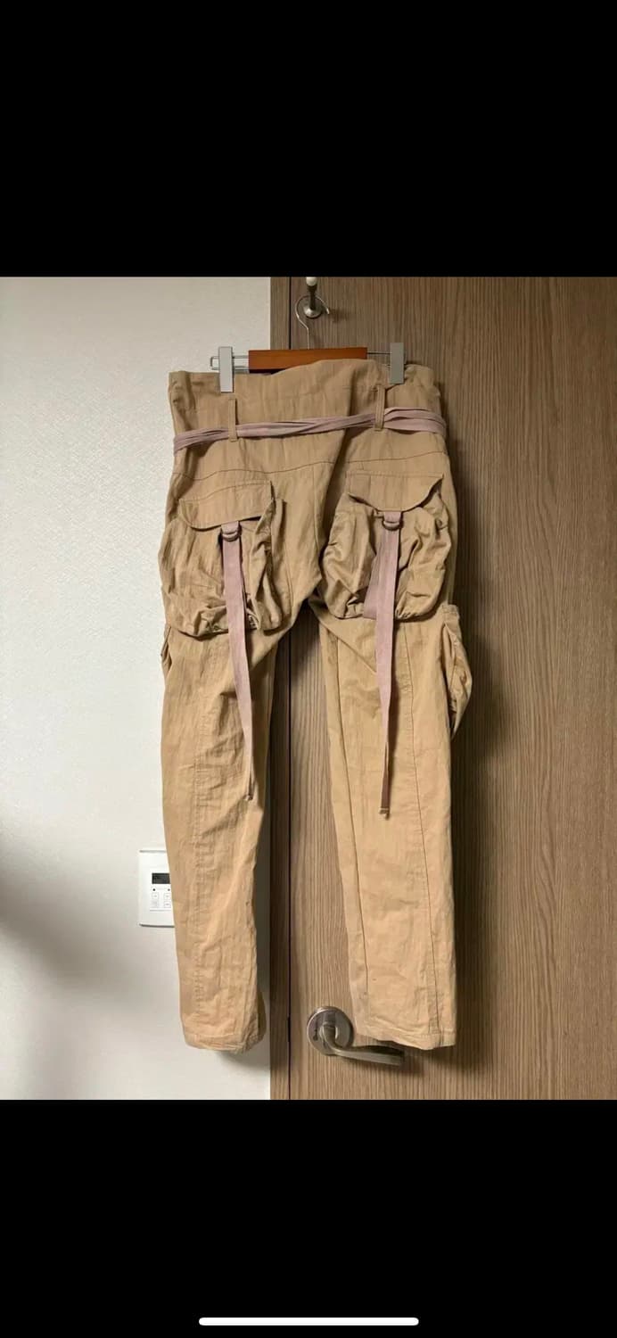 일본 빈티지 와이드 카고 스트랩 팬츠 상품이미지2