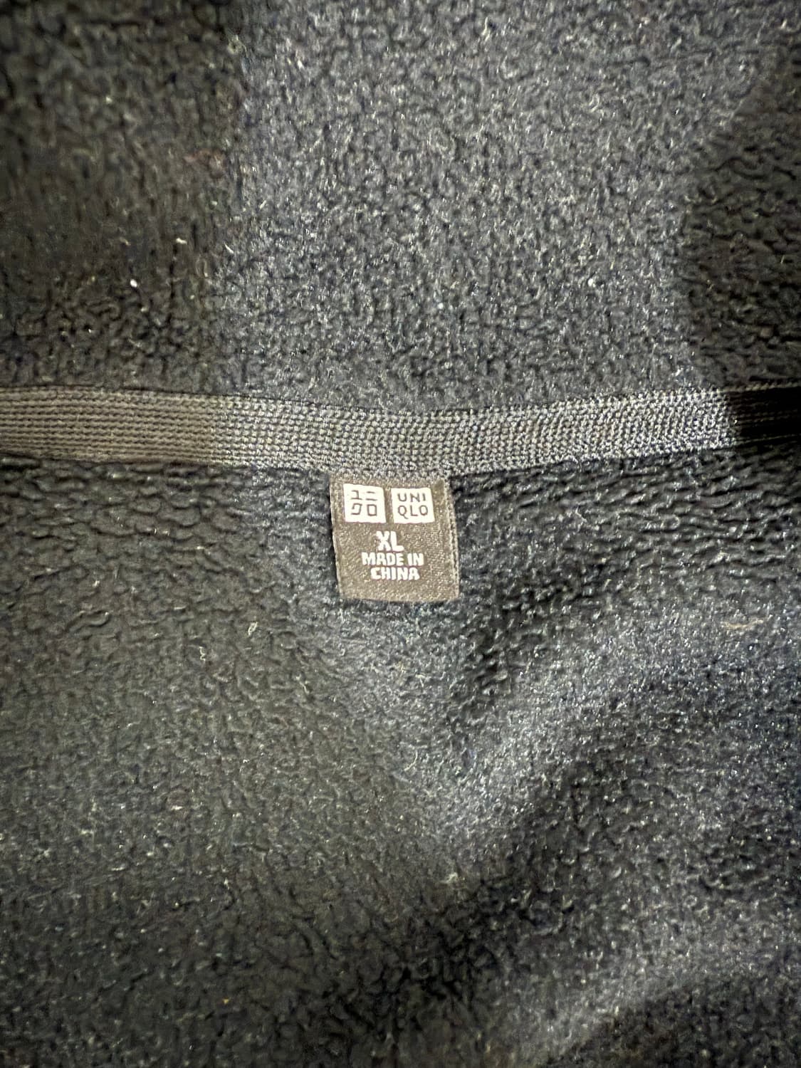 유니클로 후리스 집업 블랙 L, XL 상품이미지2