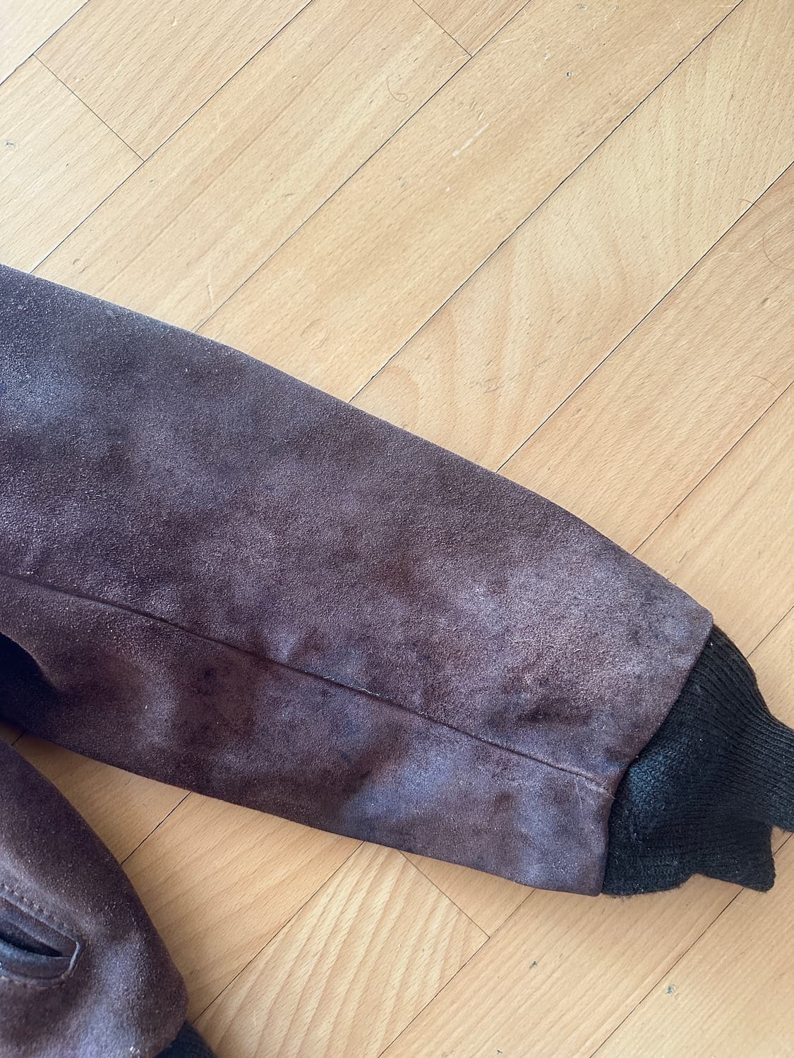 쇼트 빈티지 스웨이드 자켓 42 상품이미지3