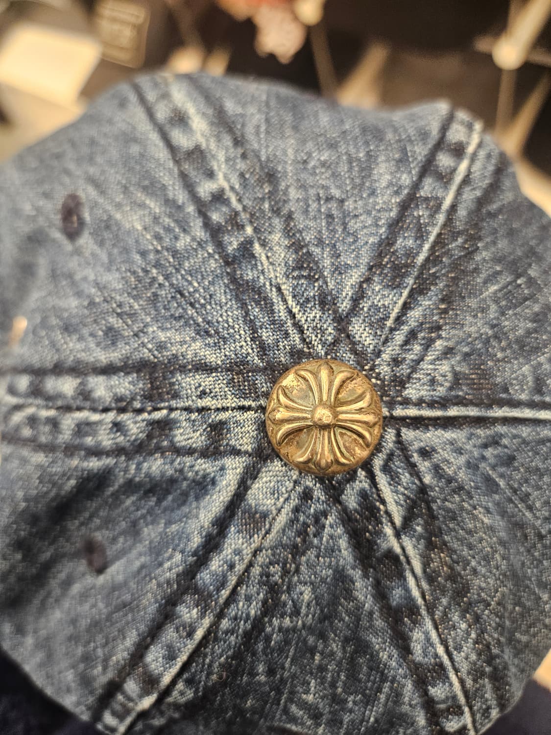 크롬하츠 정품 한정판 데님 캡 모자 상품이미지3