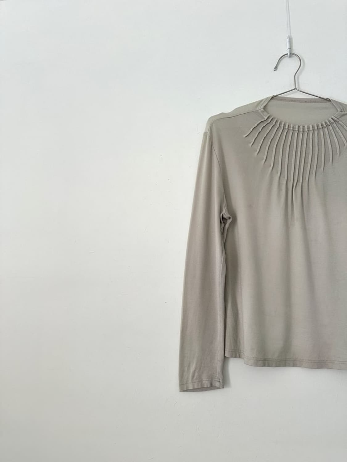 Trial trimming top / light grey 상품이미지2