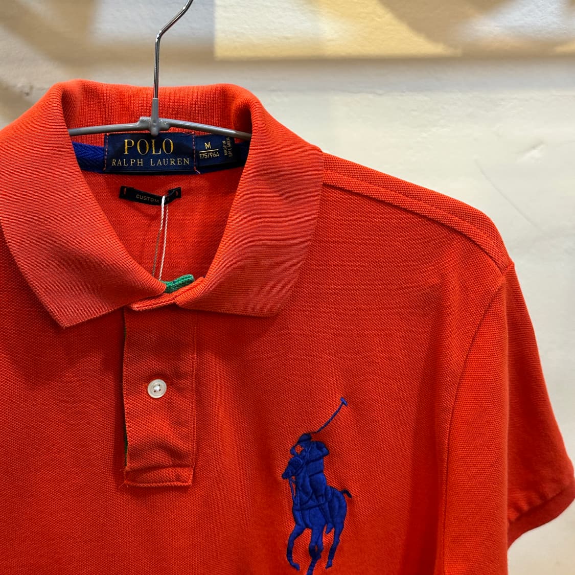폴로 랄프로렌 빅포니 오렌지 pk 반팔티 M 상품이미지3