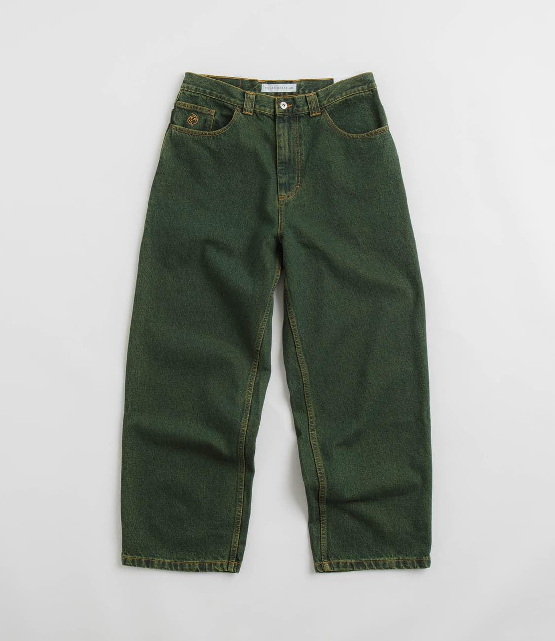 폴라스케이트 빅보이팬츠 그린컬러(샤르트뢰즈 블루) 상품이미지2