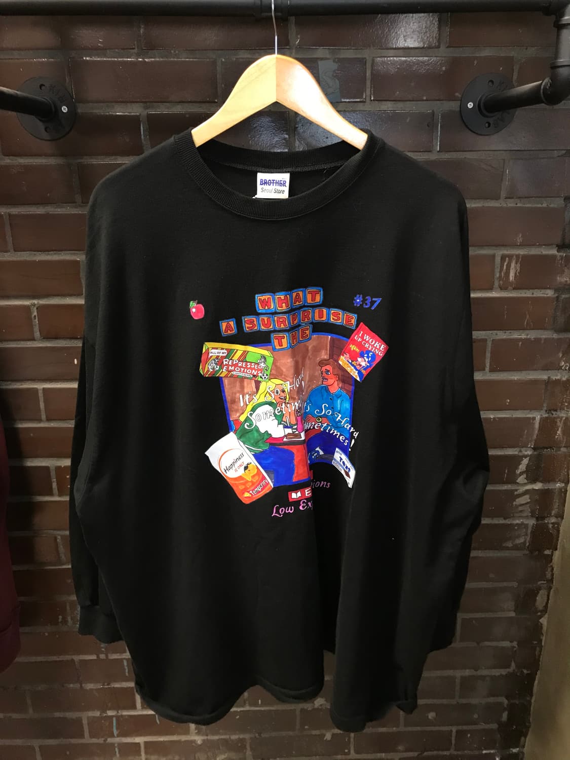 빈티지 프린팅 오버핏 롱슬리브 상품이미지4