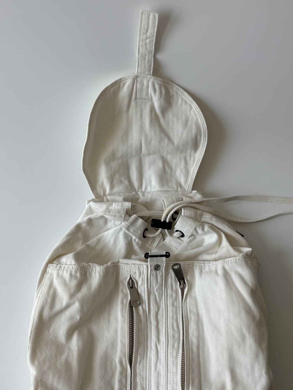 Twill Cotton Rucksack (White) 상품이미지6