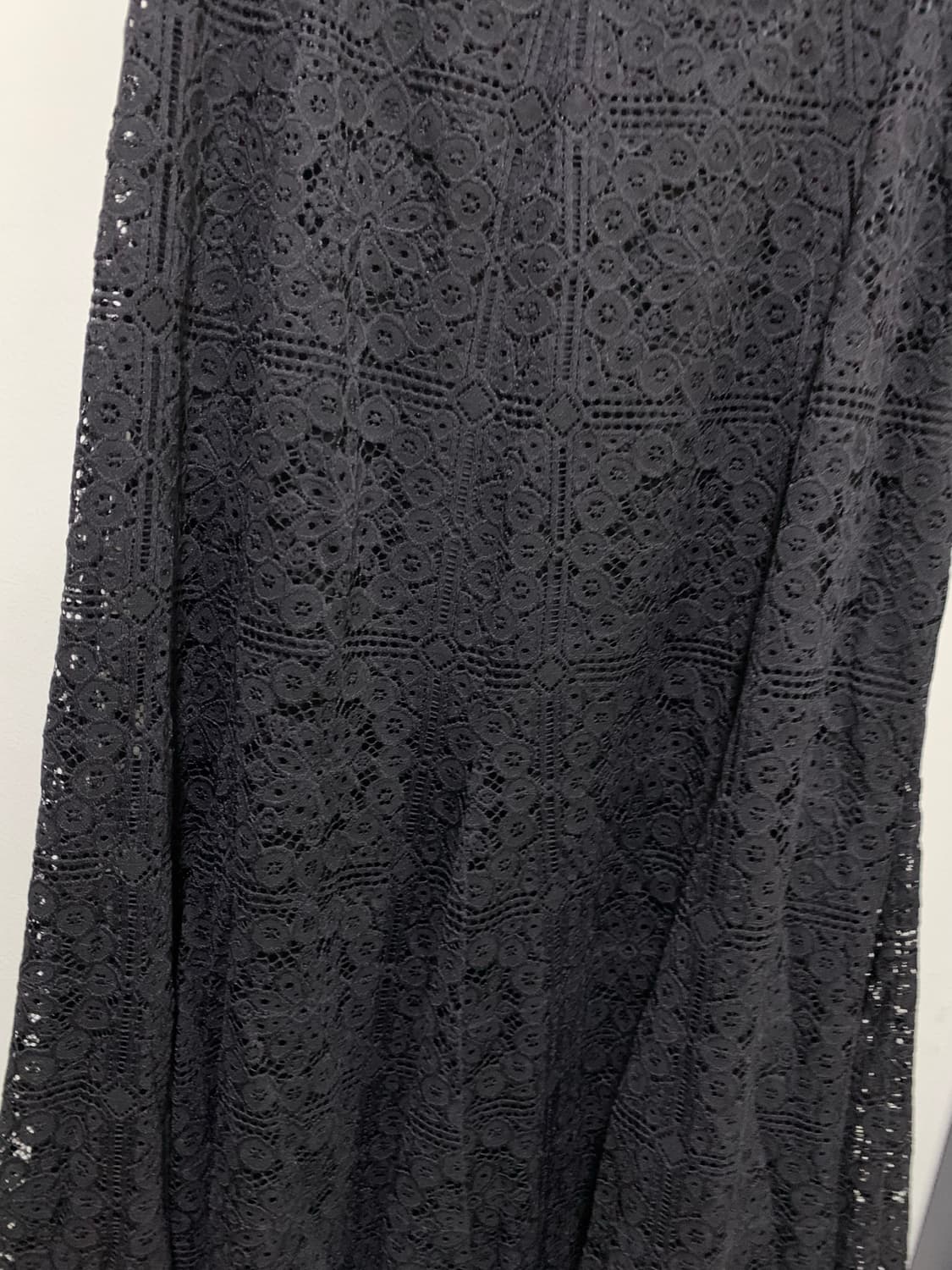 일본 블랙 레이스 미디 스커트 상품이미지3