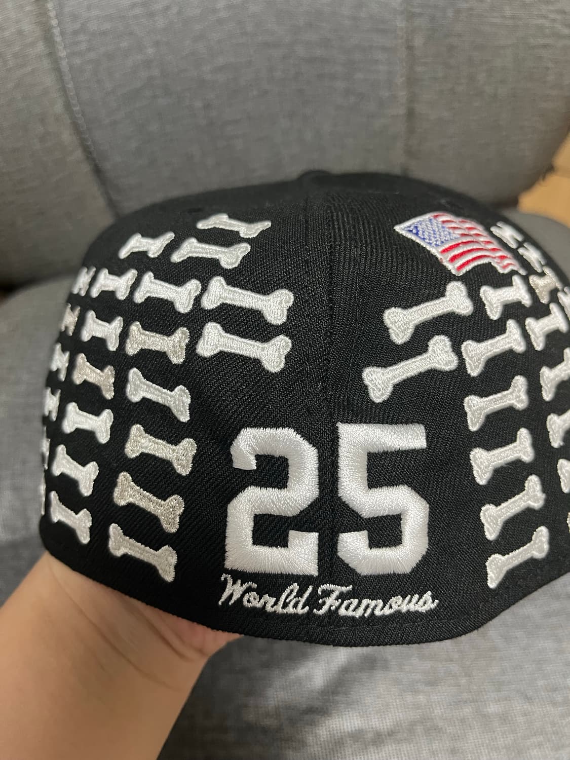 슈프림 본즈 박스로고 뉴에라 블랙 상품이미지2