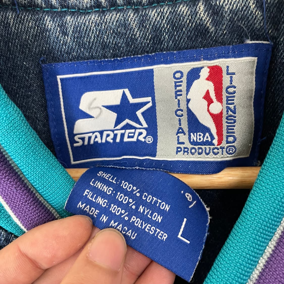 Starter 스타터 올드스쿨 샬럿 데님 바시티 자켓 상품이미지5