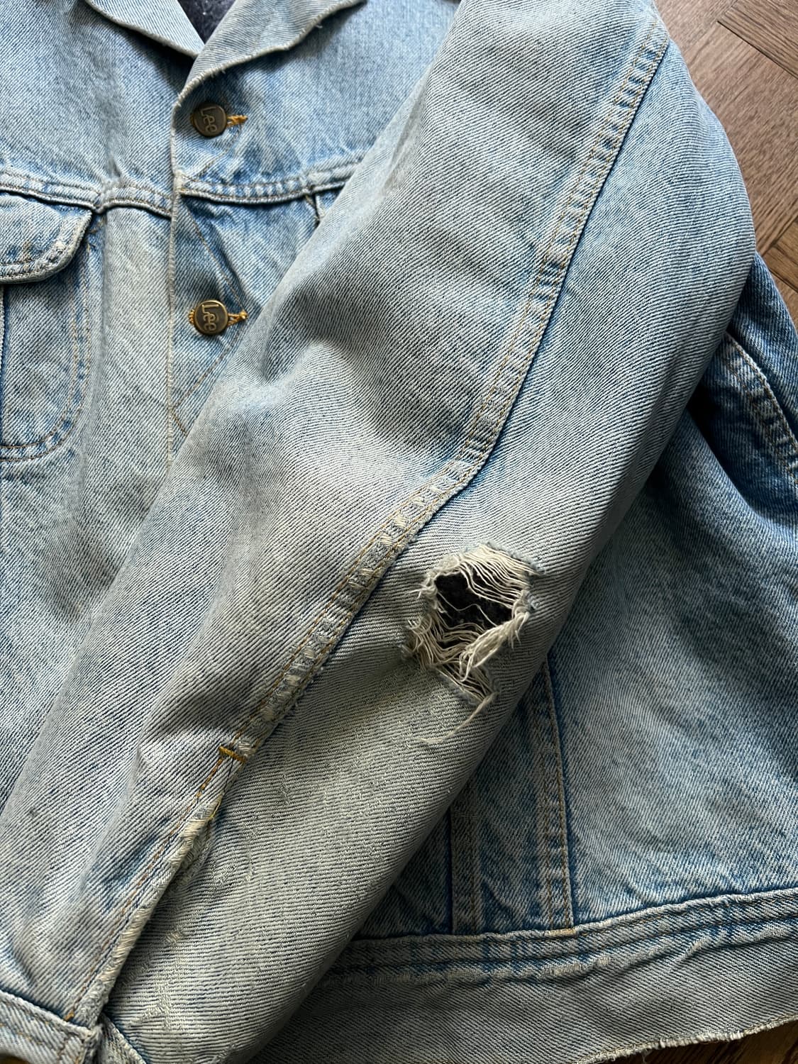 [L]80's Lee 스톰라이더 빈티지 워싱 트러커 자켓 R4 상품이미지4