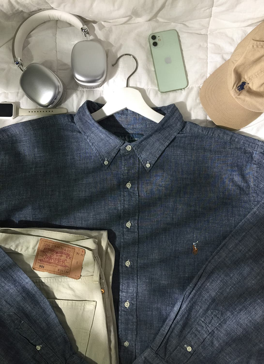 (MAN) 폴로랄프로렌 데님셔츠 XL 상품이미지1