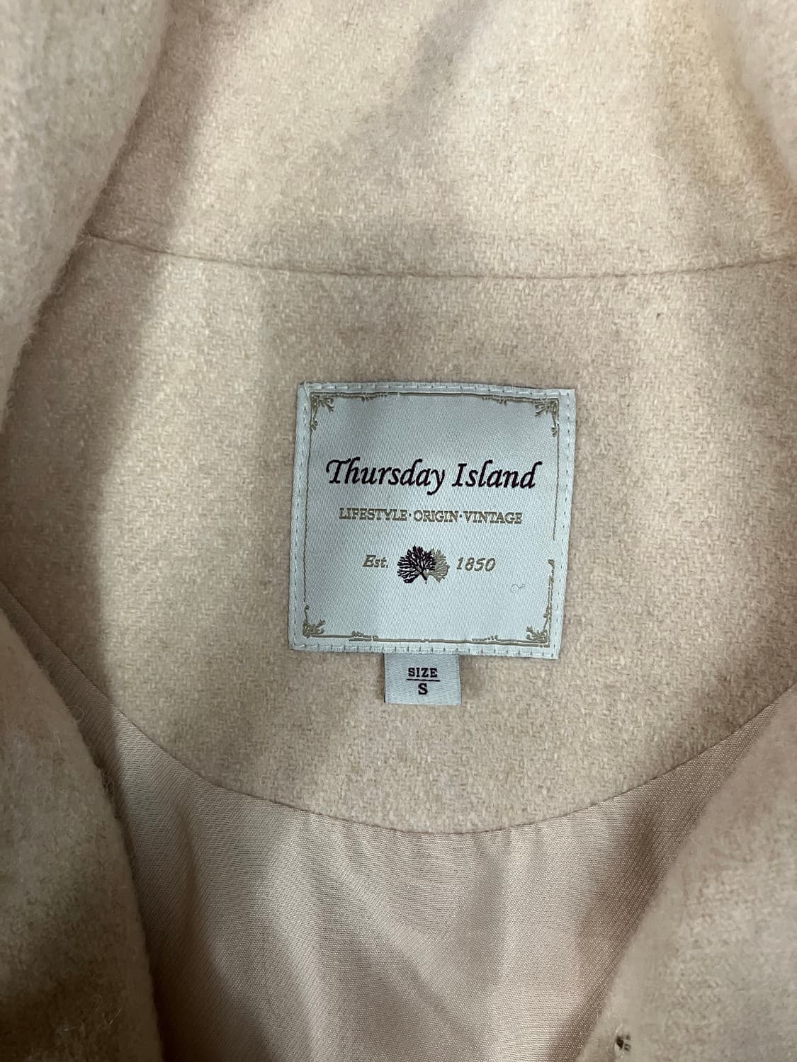 써스데이 아일랜드 알파카 혼방 코트 S 상품이미지7