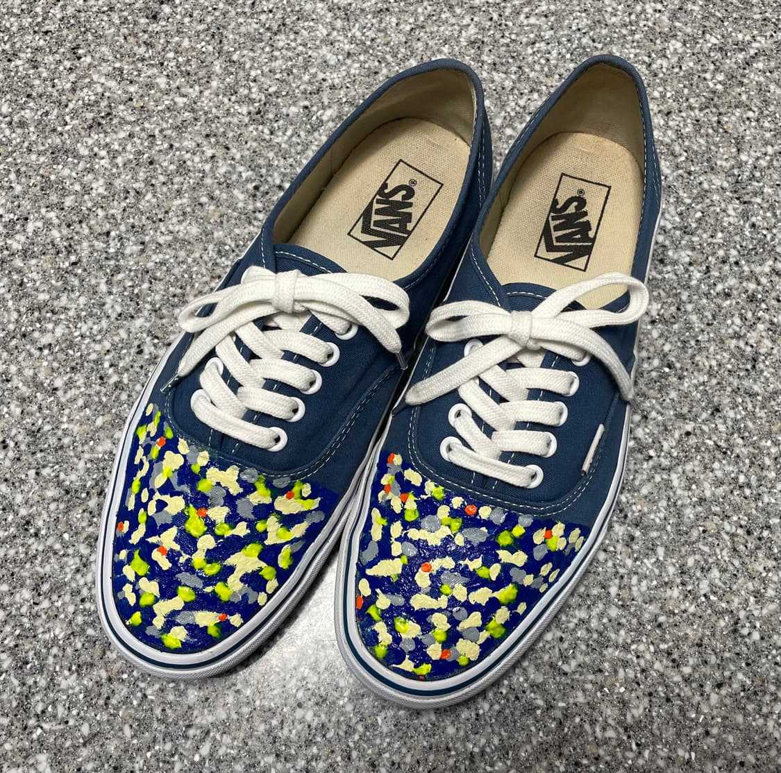 반스 어센틱 사이즈 285 네이비컬러(반스 커스텀) 상품이미지2