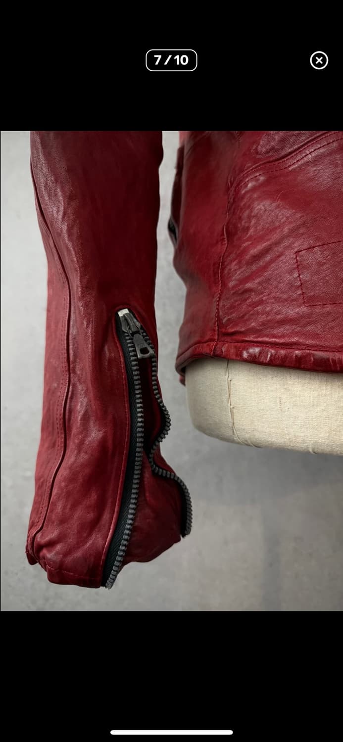 Isamu katayama horse leather jacket red 상품이미지7