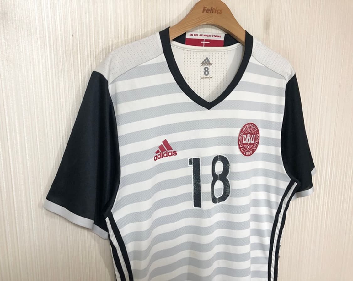 아디다스 15-16 덴마크축구국대 어웨이유니폼/져지 8사이즈 #18 상품이미지5