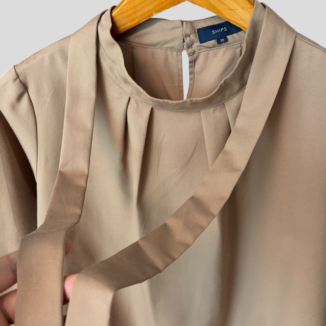 (여성38)SHIPS 쉽스 타이 블라우스  상품이미지4