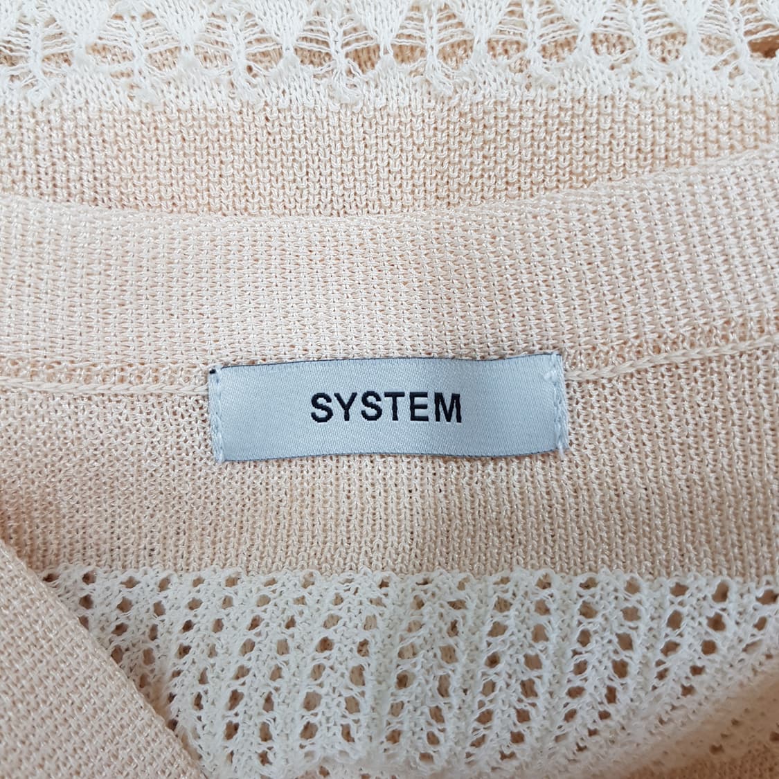 한섬 시스템 2022 시스루 펄버튼 가디건 F사이즈 상품이미지5