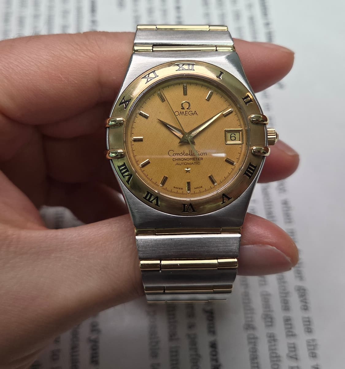 오메가 컨스틸레이션 18K콤비 풀바 최상위 크로노미터 오토매틱  상품이미지4