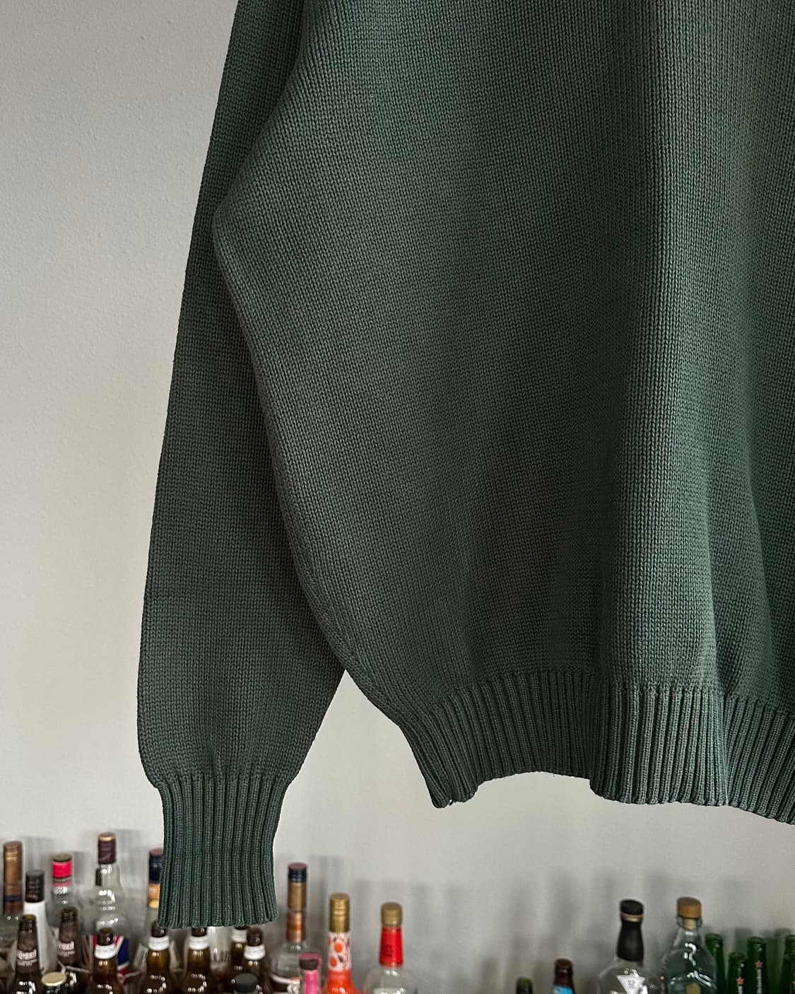 [L]폴로 랄프로렌 브이넥 딥그린 코튼 니트 상품이미지5