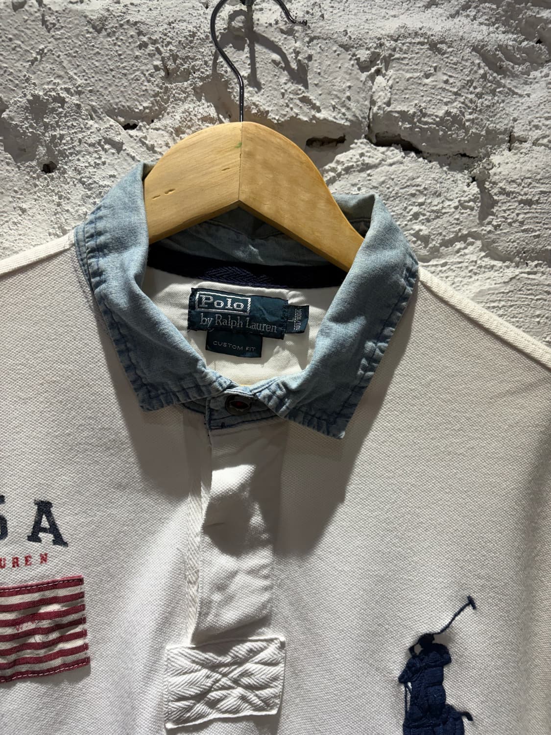 폴로 빅포니 성조기USA 카라 반팔 티셔츠 상품이미지2