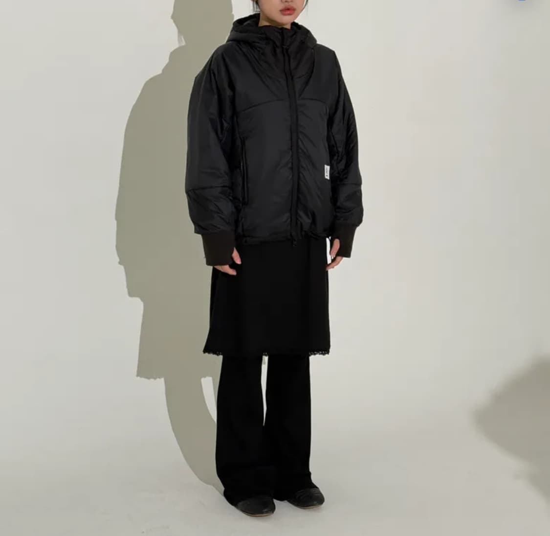 패러킷 리버시블 신슐레이트 패디드 점퍼 챠콜 패딩 S        빈티지 상품이미지3