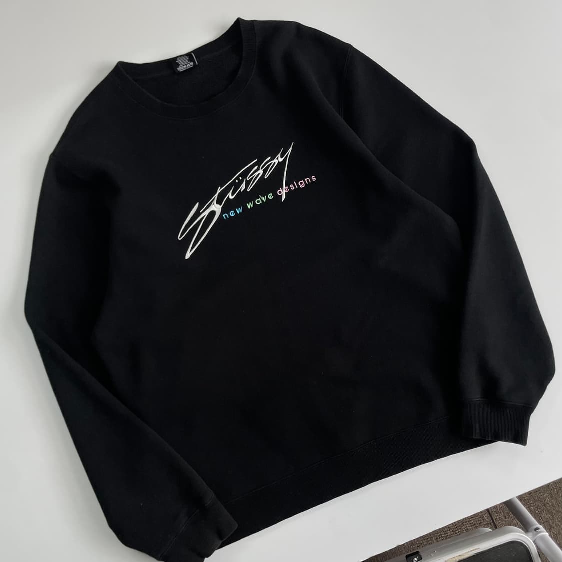 Stussy 스투시 뉴웨이브 스탁 자수 맨투맨 상품이미지2