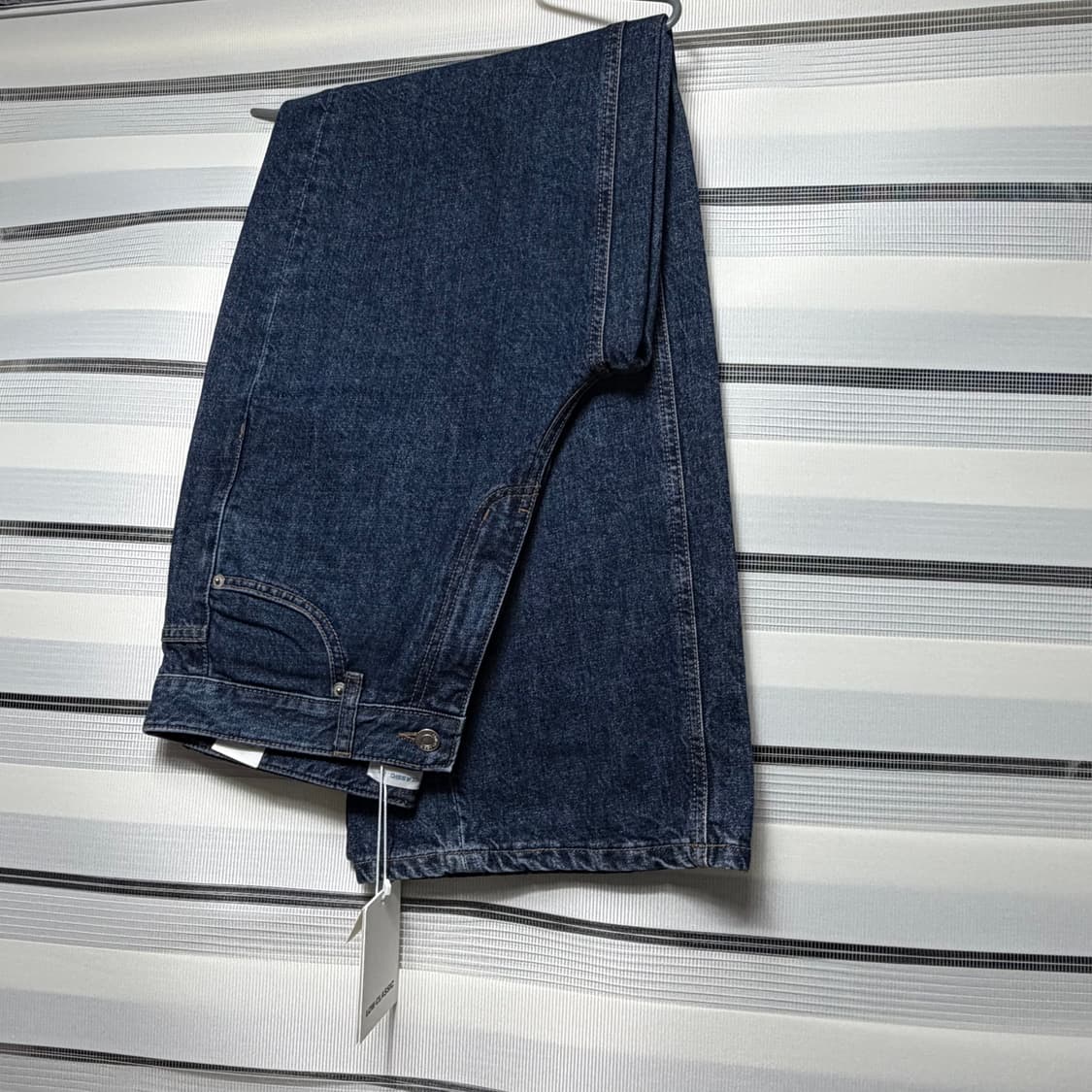로우클래식 와이드레그진 다크블루L 상품이미지3