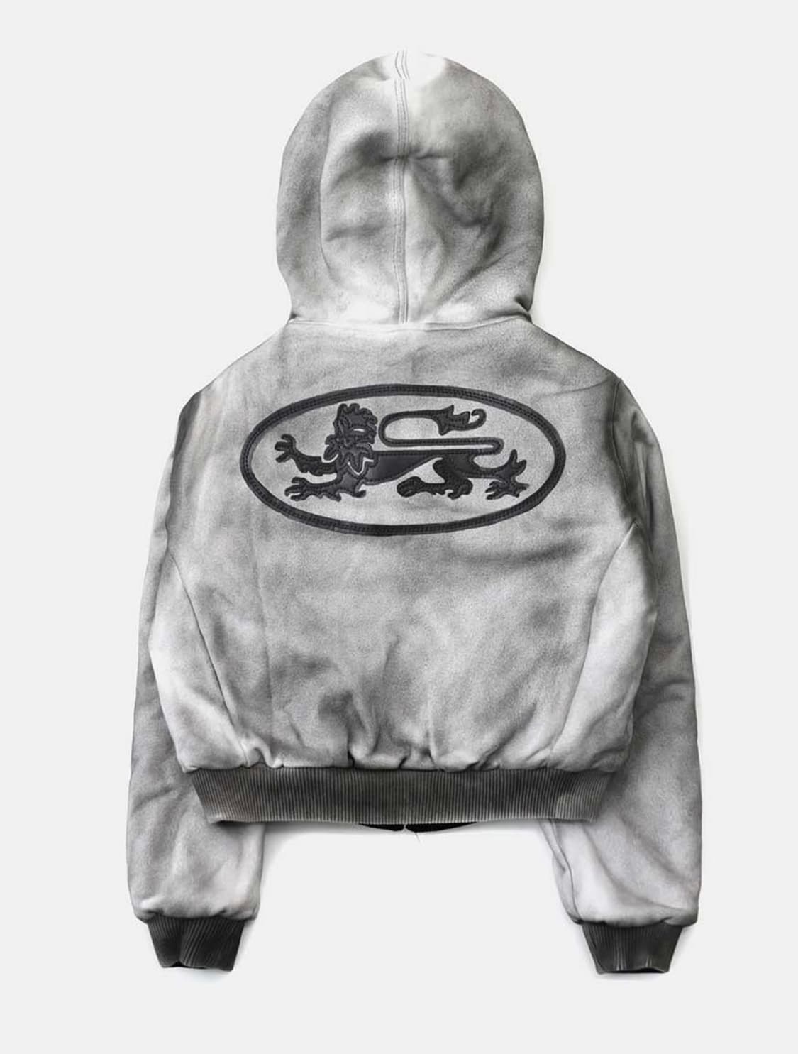 배드블러드 미스틱11 리버시블 퍼 후드 자켓 - 화이트/블랙 상품이미지3