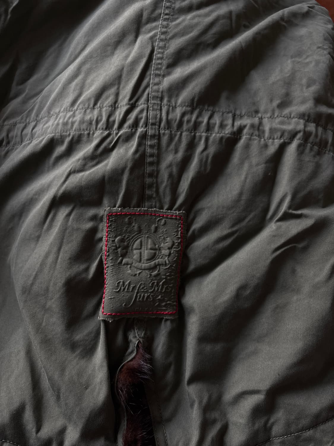 MR & MRS FURS Army Patch Fur Parka XS 상품이미지5