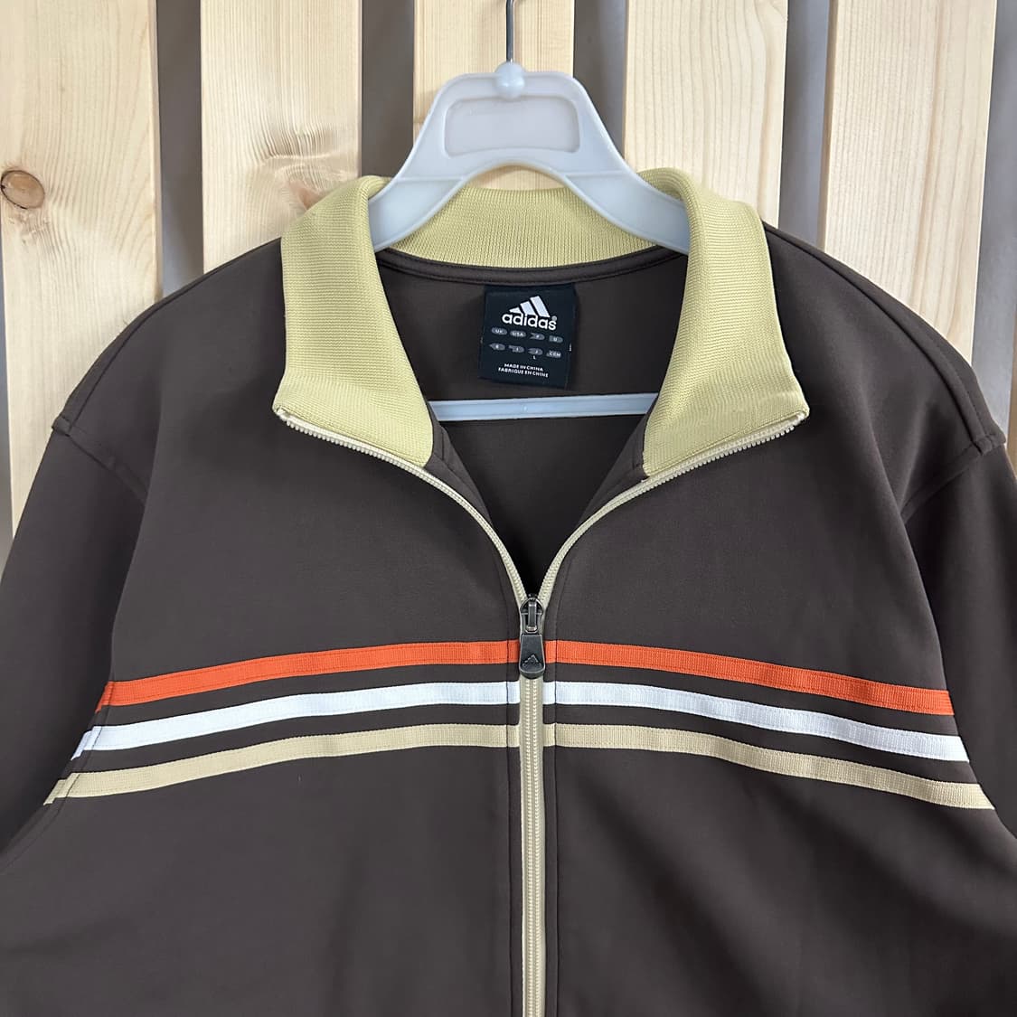 (M) 아디다스 브라운 빅로고 트랙탑 져지 상품이미지4