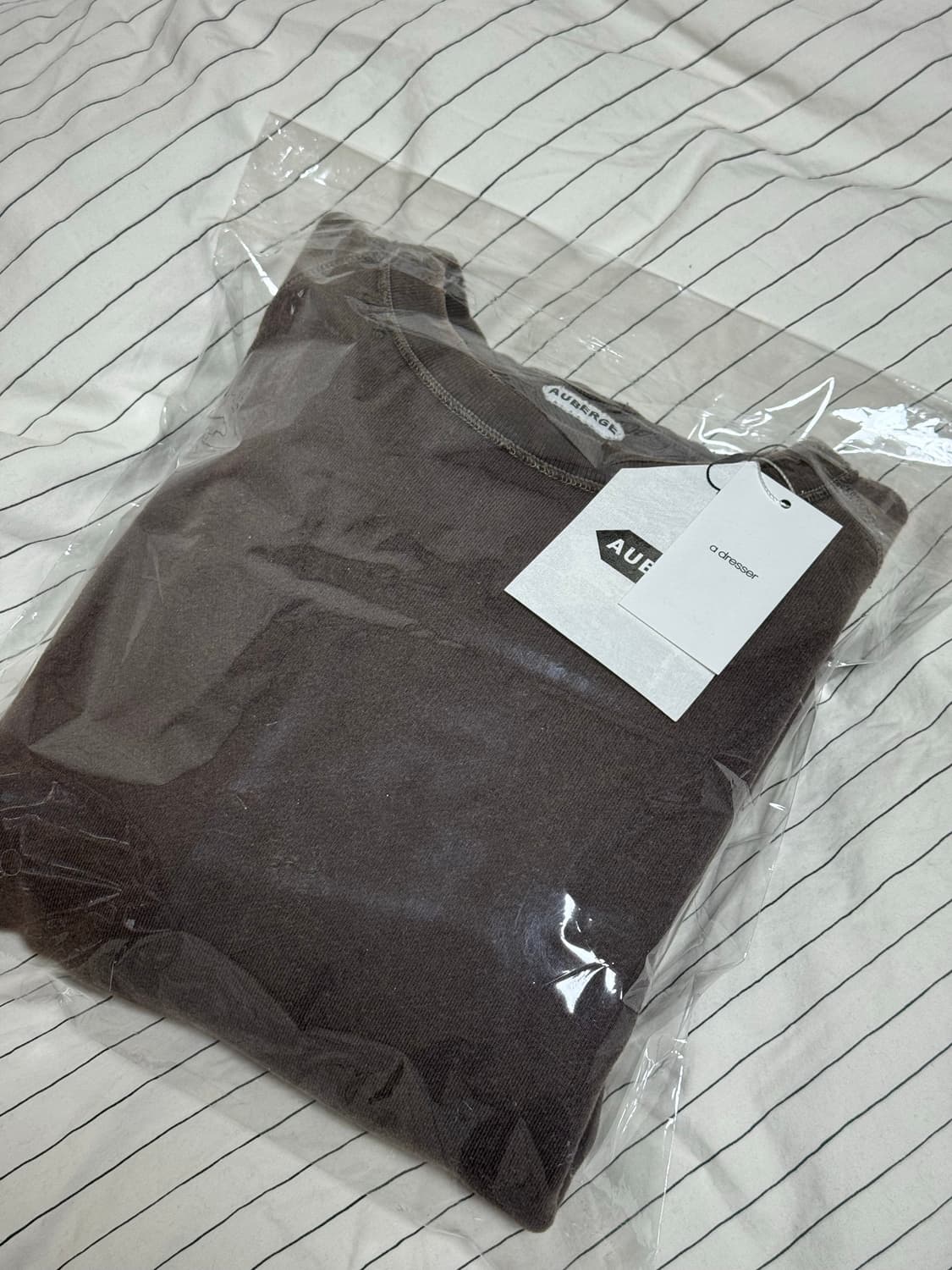 [44] 오베르쥬 어드레서 샵 별주 60s 스웻 브라운블랙 상품이미지4