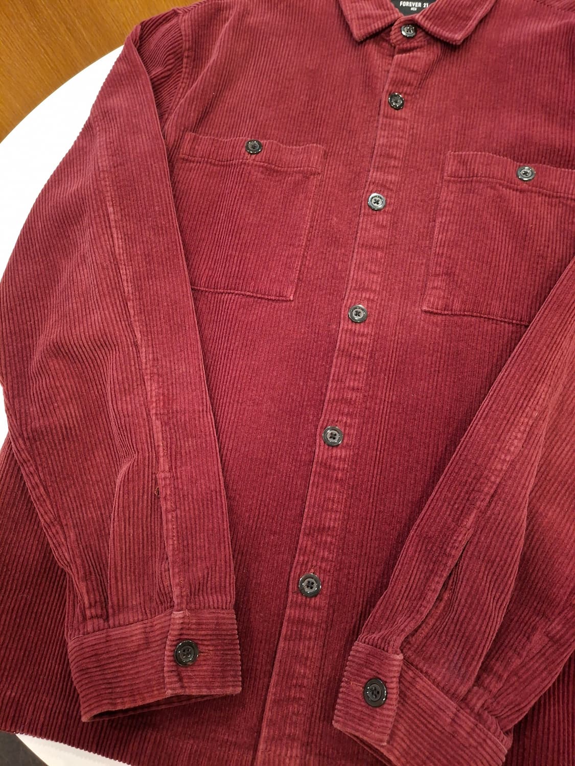 (마지막특가) Forever21 코듀로이 셔츠 xl 상품이미지3