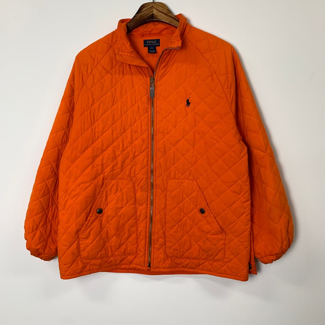 폴로 랄프로렌 오렌지 퀼팅 경량 패딩 상품이미지2