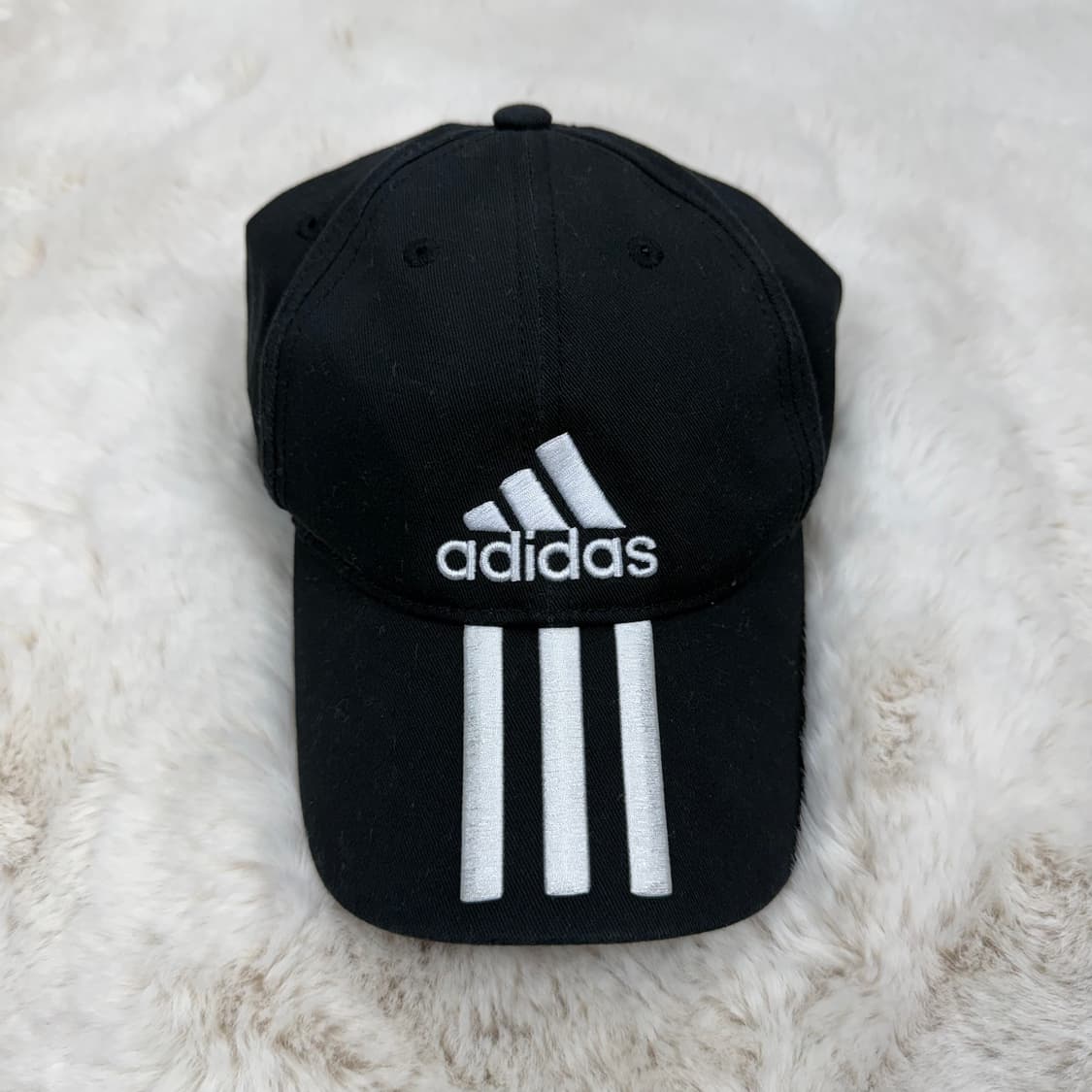OS) 아디다스 삼각 자수로고 볼캡 블랙 상품이미지2