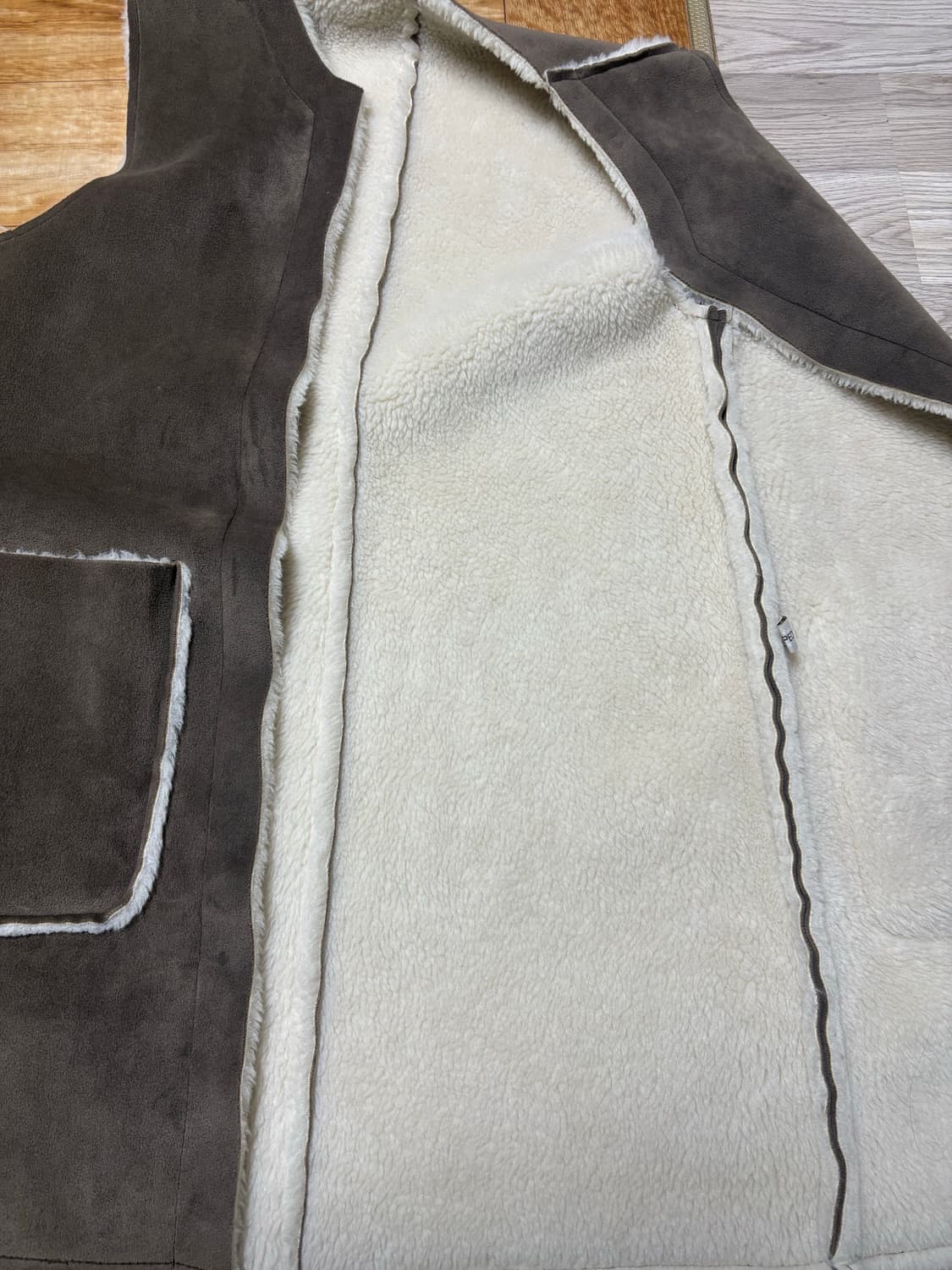 무스탕 조끼 상품이미지3