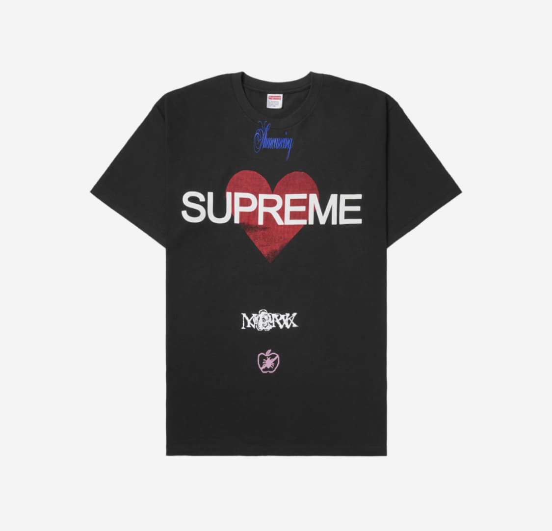슈프림 어나운싱 티셔츠 블랙 - 25ss 상품이미지1
