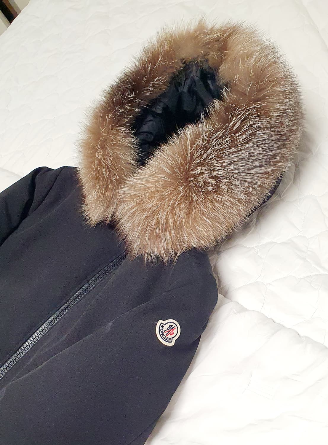 몽클레어 여성용 폭스퍼 패딩 BLAVET(블랙,1사이즈) 상품이미지4