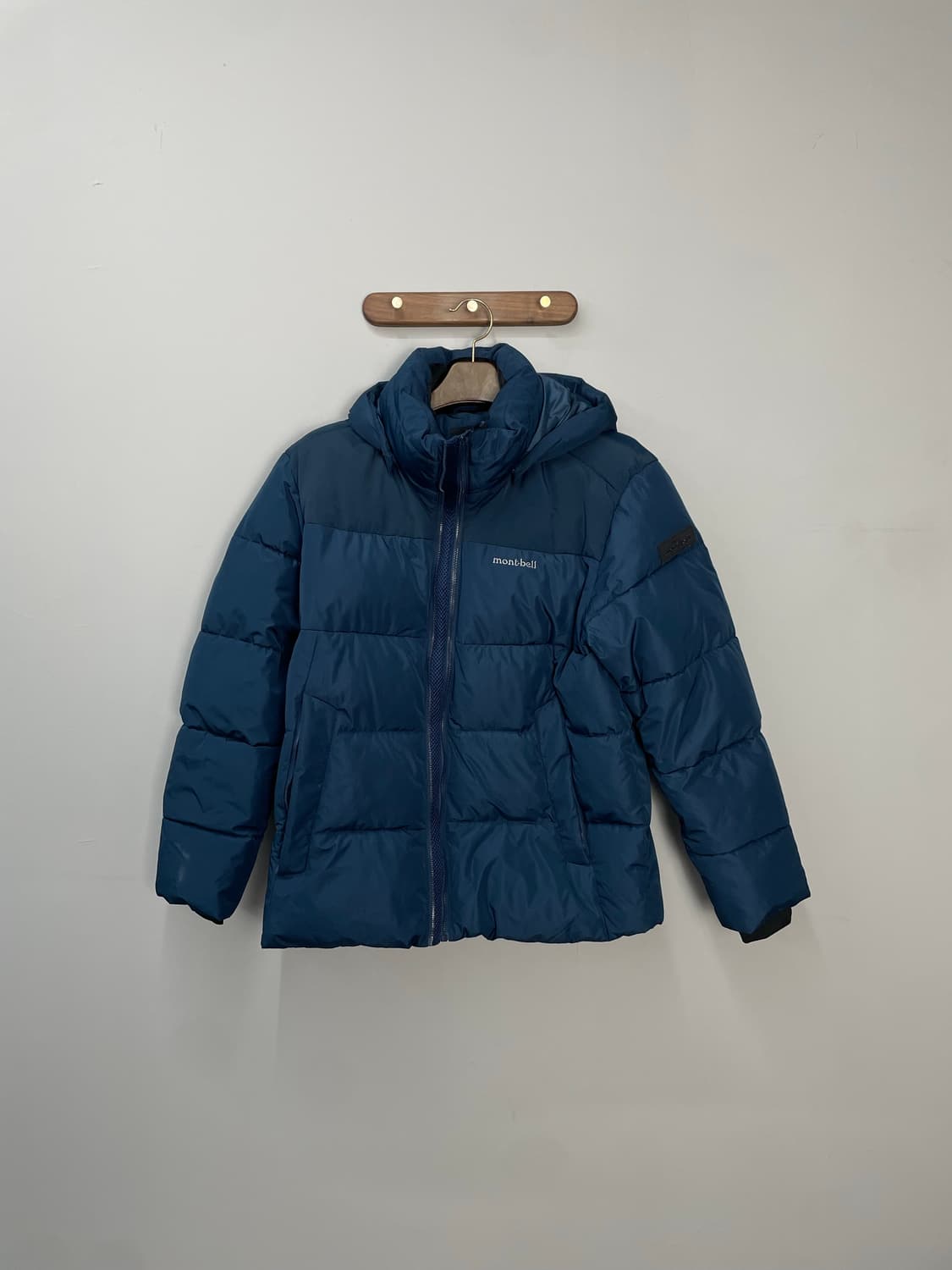 몽벨 청록 후드 패딩 H1389 상품이미지2