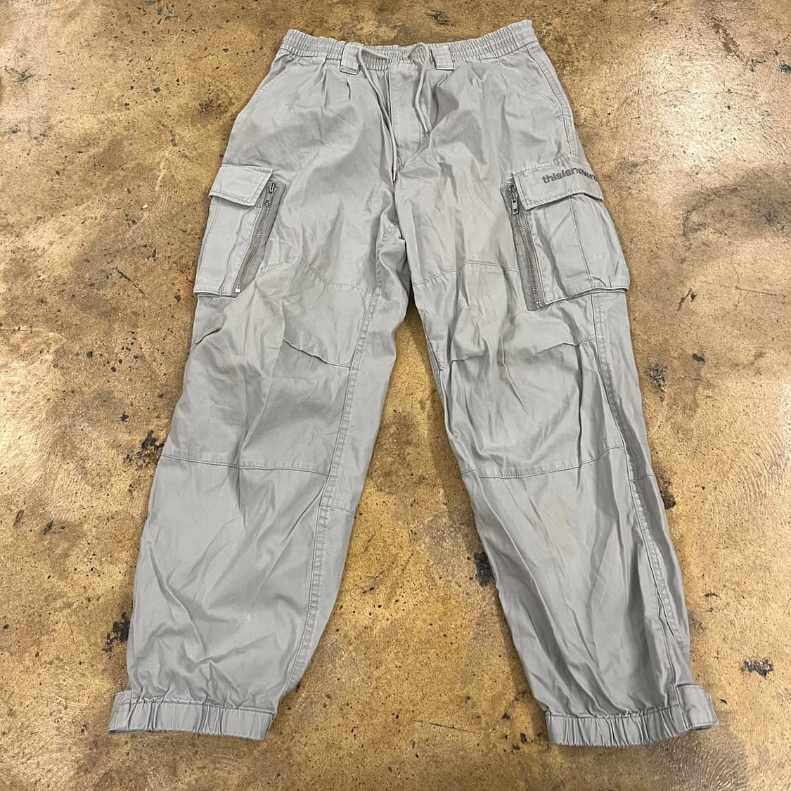 [정품/L] 디스이즈네버댓 카고 바지 회색 b18 상품이미지2