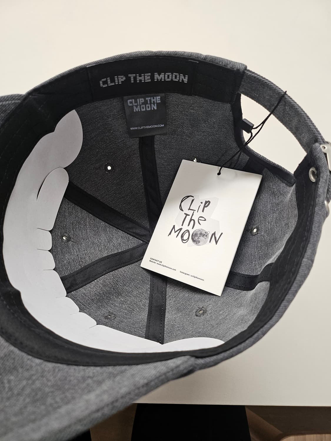 클립더문(CLip The MOON) 볼캡 모자 그레이 상품이미지4
