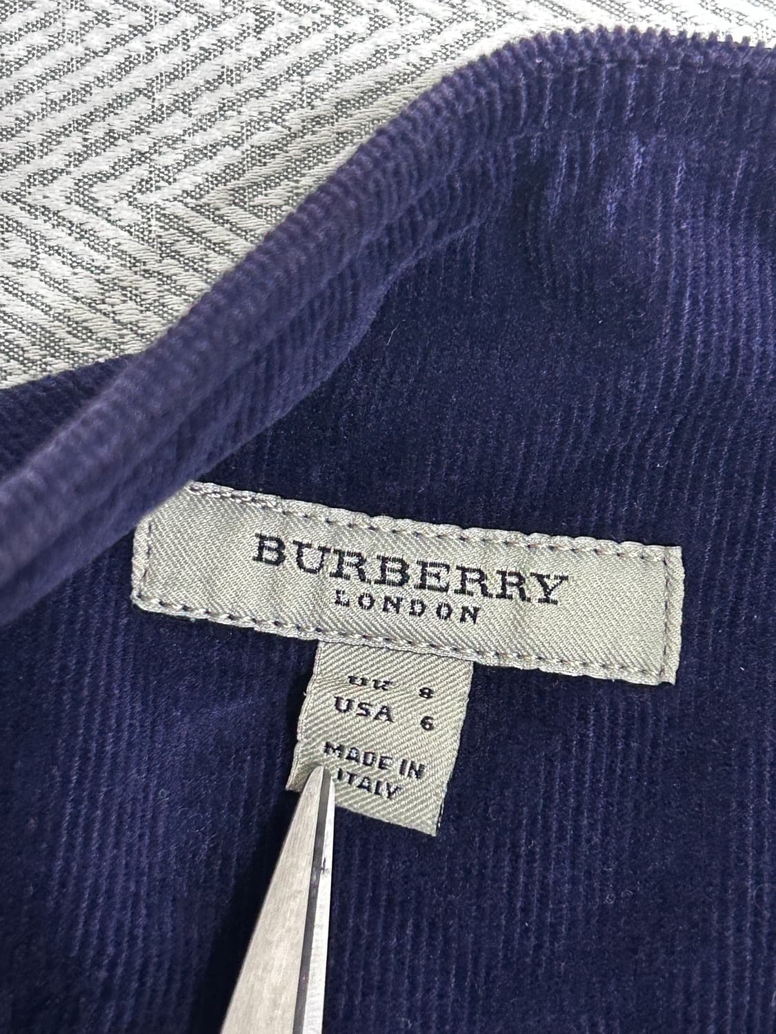 버버리 코듀로이 랩 플리츠 스커트 26인치 상품이미지7