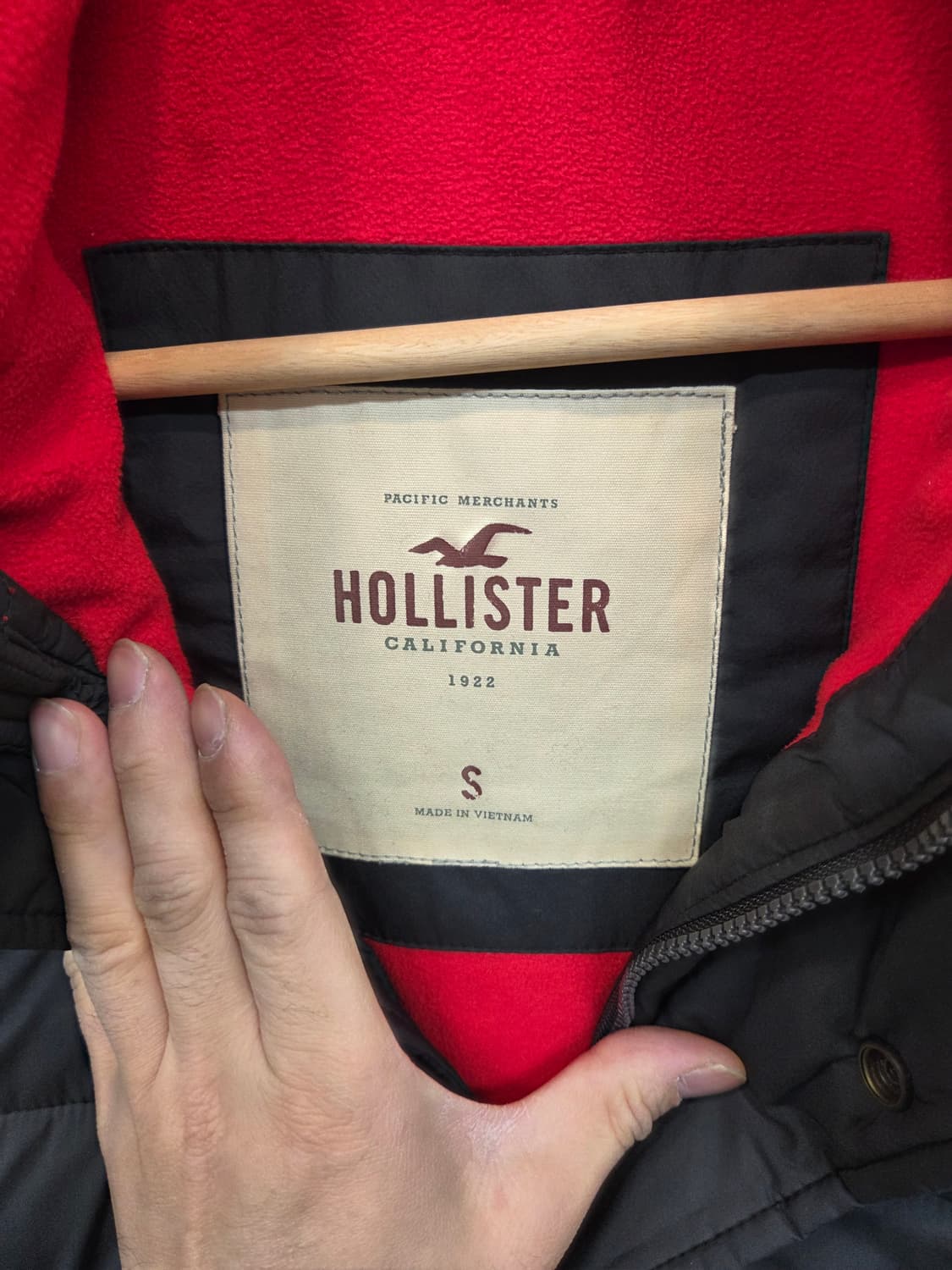 홀리스터 안감플리스 패딩조끼 s m 상품이미지3