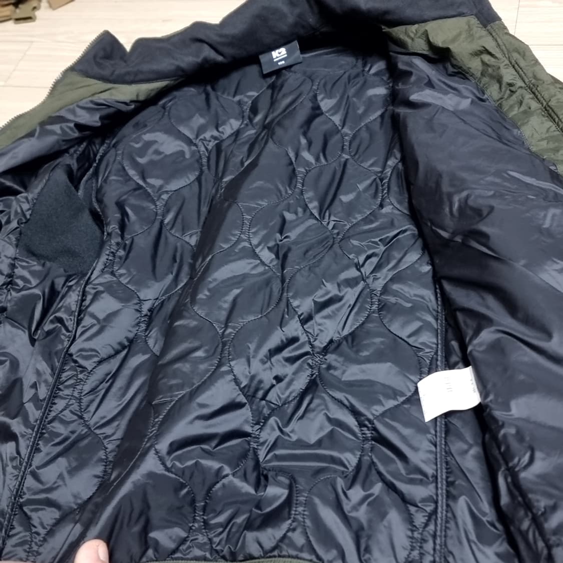 K2 퀼팅 자켓 카키색 깔깔이 패딩(100-105) 상품이미지8