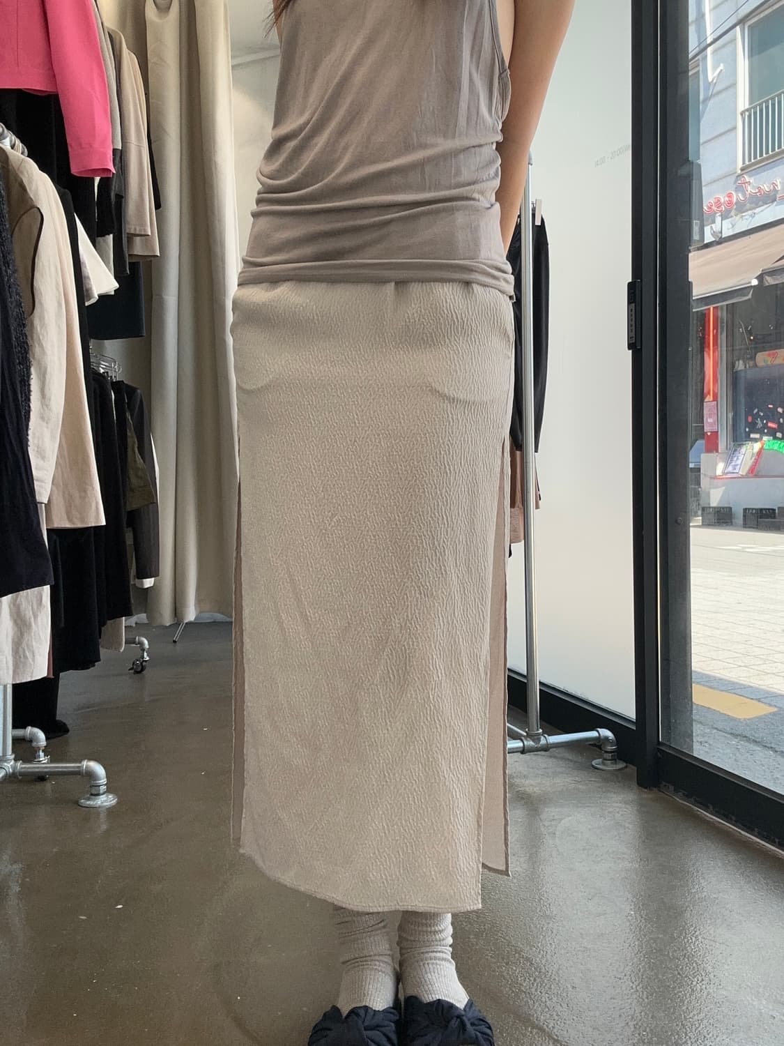 Helmut Lang Silk Skirt 상품이미지1
