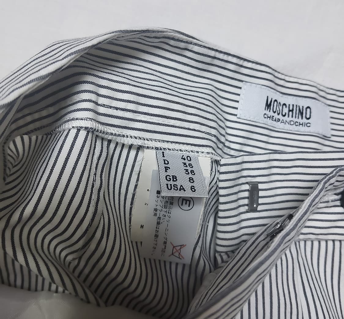 MOSCHINO 모스키노 정품 여성 면바지 슬림핏 데일리 팬츠 상품이미지7