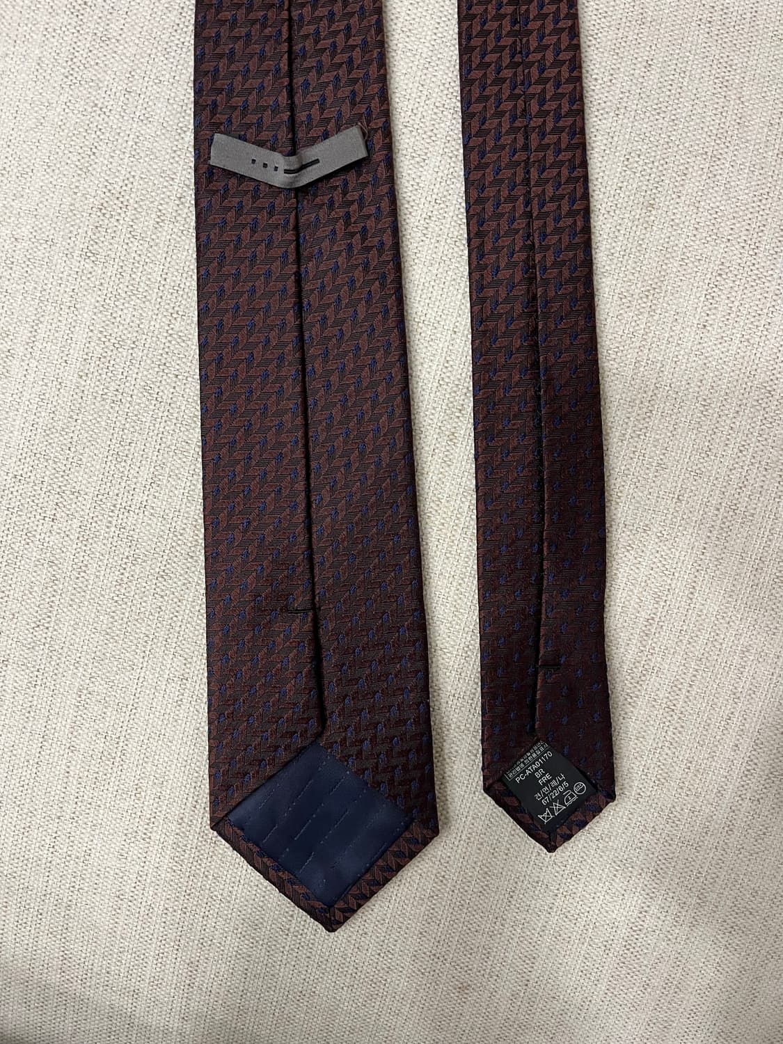 지이크 브라운 패턴 넥타이 상품이미지2