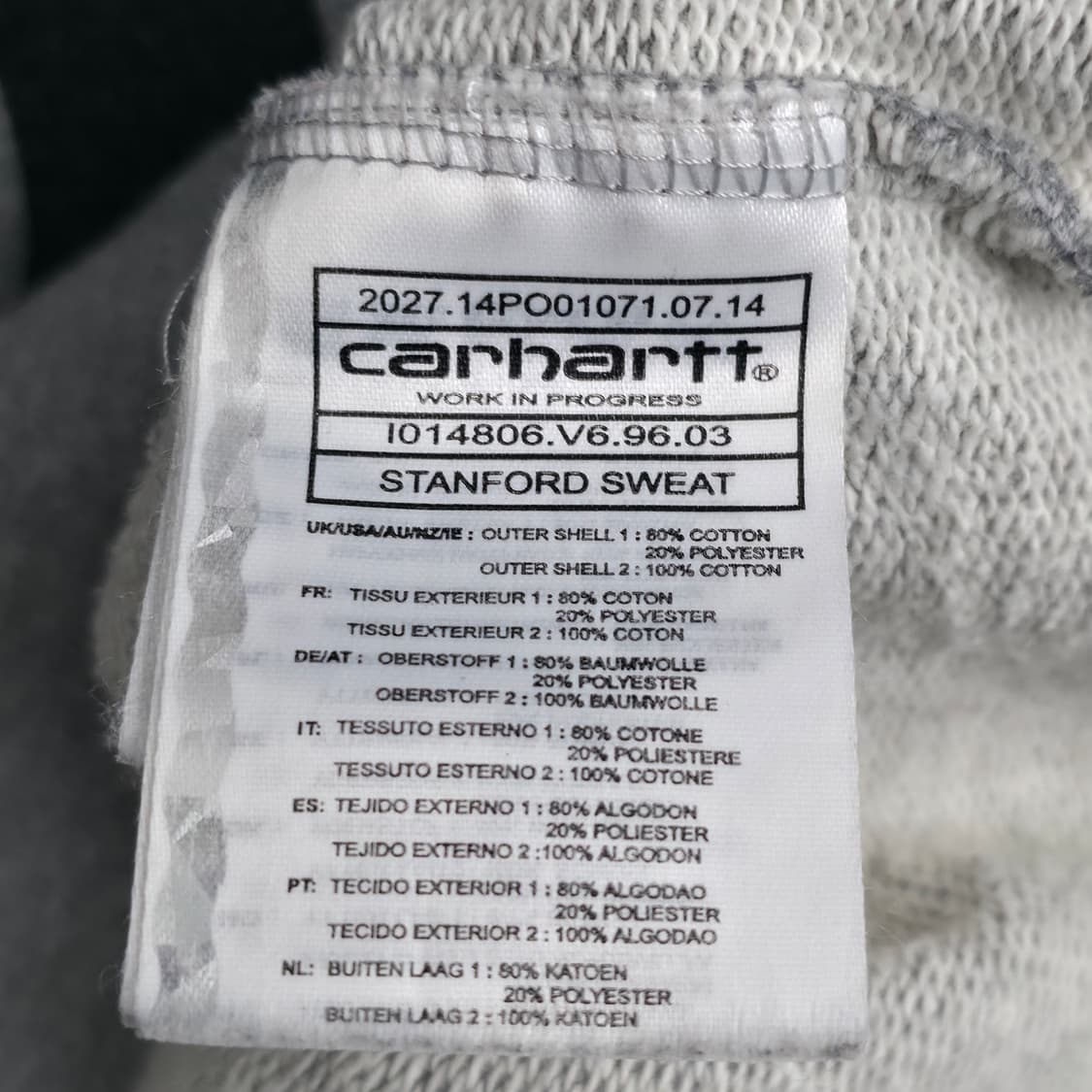 [L] 칼하트 스탠포드 스웻셔츠 레글런 상품이미지7