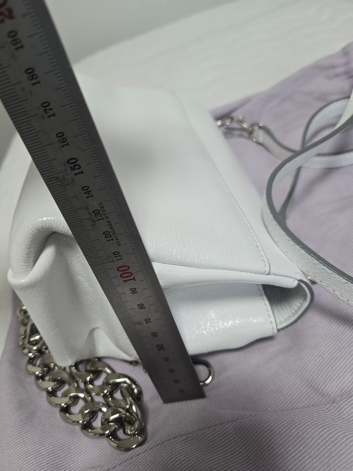 분크 바게트백 화이트(아이보리 아님) 상품이미지8