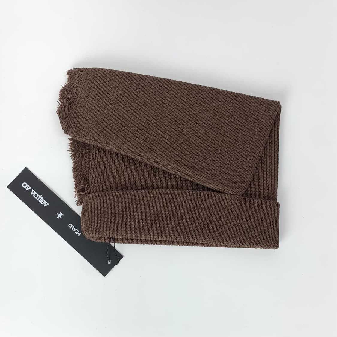 av vattev 드레이프드 비니 브라운 상품이미지4