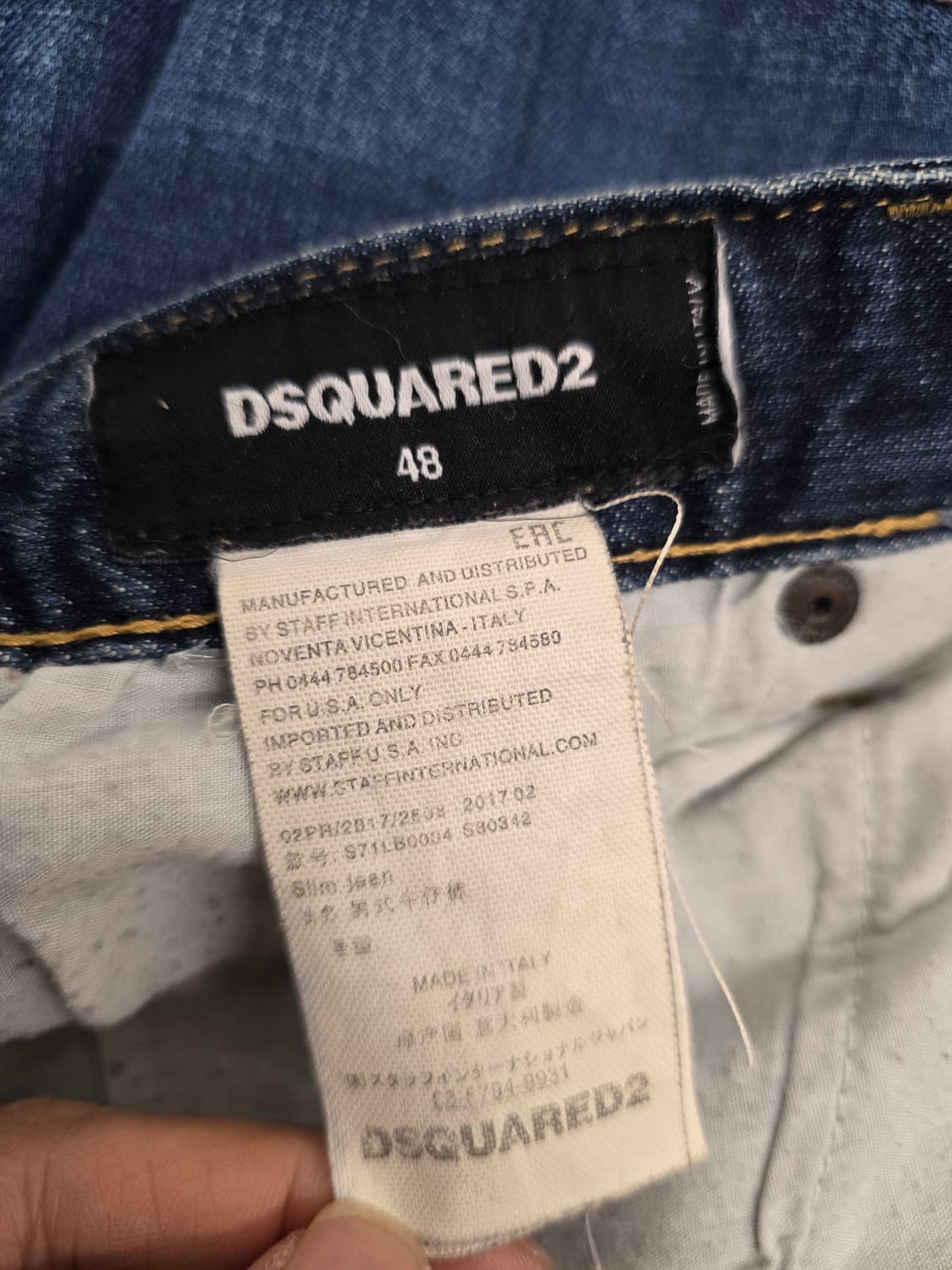 디스퀘어드2 남성 청바지.  싸이즈 31 상품이미지7